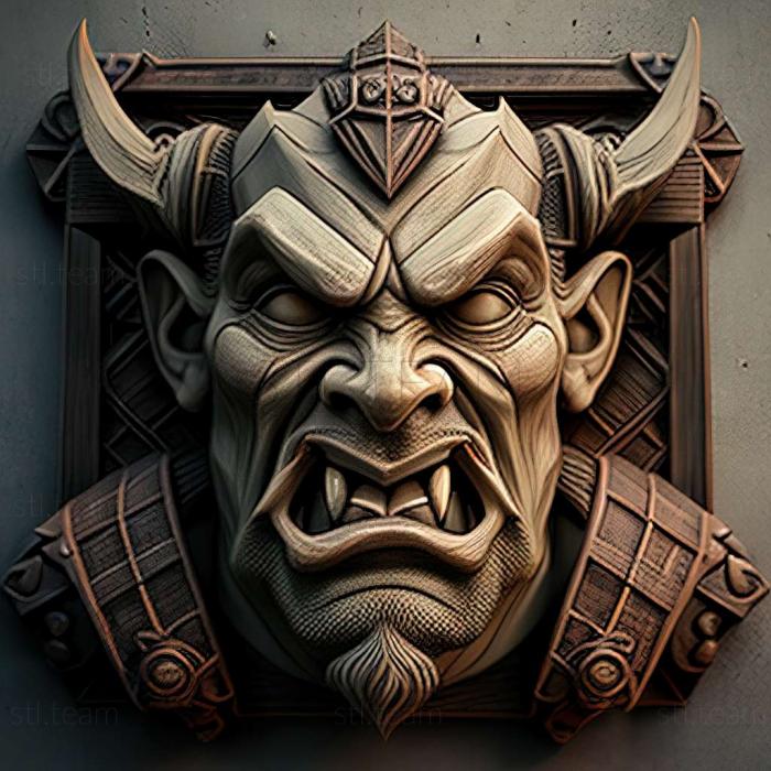 3D model Hinterland Orc Lords game (STL)